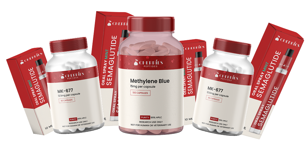 Cherries needle-free lineup: Methylene Blue, MK-677 and Semaglutide oral spray