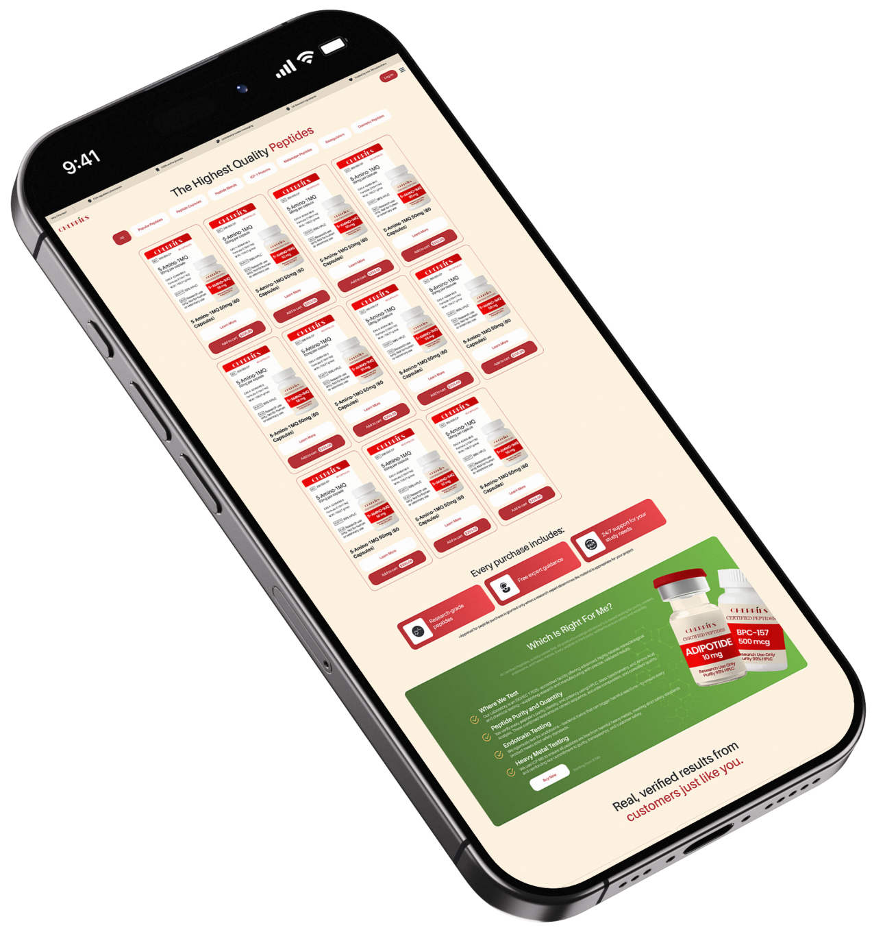 Cherries shop shown on a phone